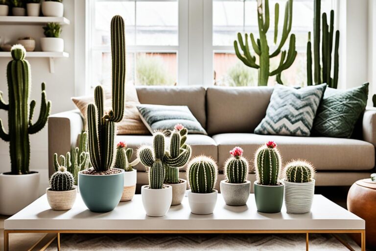 inspirações de decoração com cactos raros